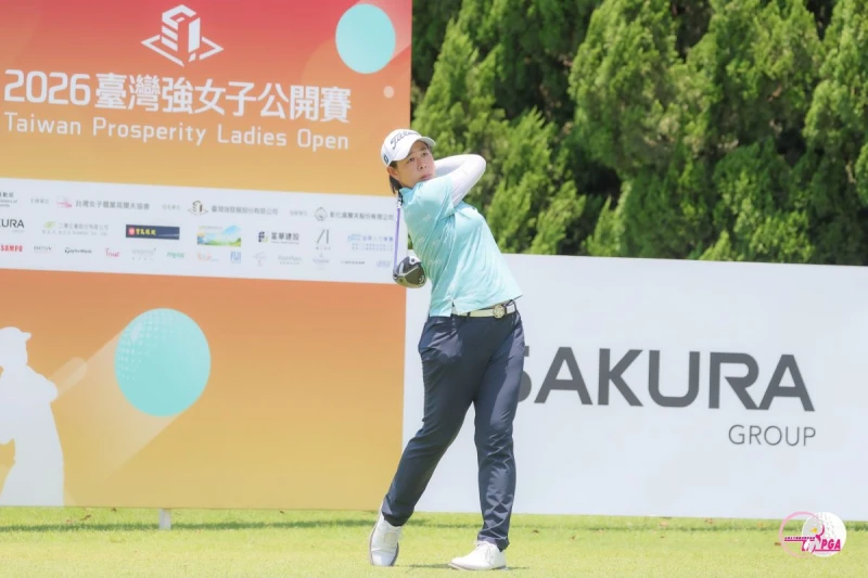 黃靖第一回合打出70桿-2暫並列第四。Tlpga/葉勇宏攝