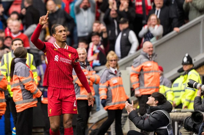 荷蘭隊長34歲的范戴克(Virgil van Dijk)。法新社