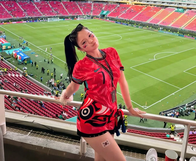 FIFA方已經邀請尹秀珍,出席韓國與墨西哥的世界盃小組賽第二戰。摘自尹秀珍IG