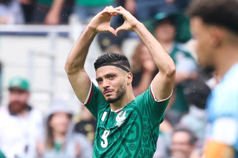 墨西哥前鋒希門尼斯(Raul Jimenez)。法新社