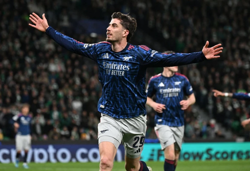 兵工廠的高大中鋒哈弗茨(Kai Havertz)是破解巴拉圭鐵桶陣的關鍵人物。法新社