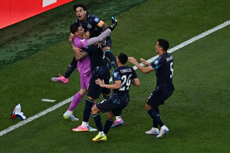 巴拉圭門將吉爾兩次神撲拿下勝利。法新社