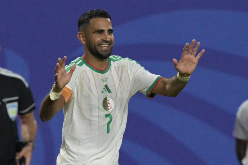 阿爾及利亞陣中核心馬赫雷斯（Riyad Mahrez）的內切突破與創造力，依然擁有改變比賽的巨星能力。法新社
