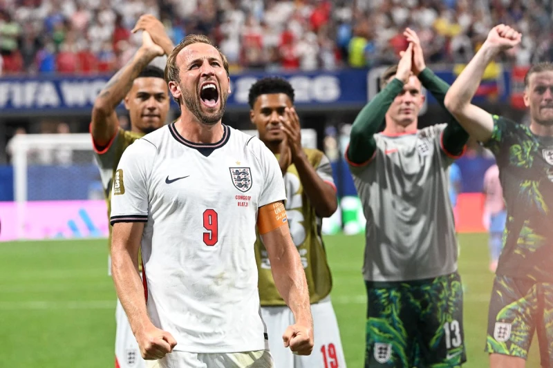 英格蘭隊長、隊史進球紀錄保持人凱恩(Harry Kane)度扮演球隊救世主。法新社