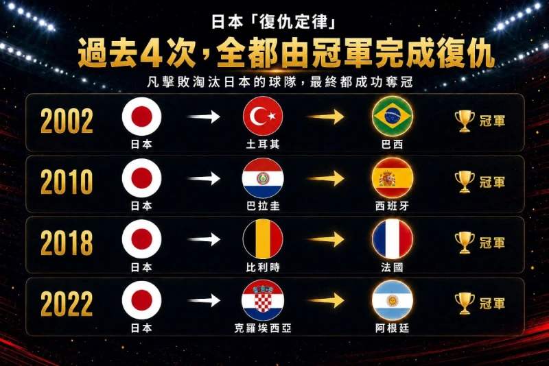 過去四次,擊敗淘汰日本球隊的一方,最終都成功奪冠。AI示意圖