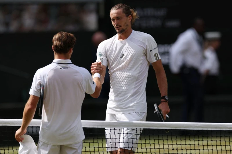 世界第3、德國名將季維瑞夫(Alexander Zverev)首度打進溫網決賽。法新社