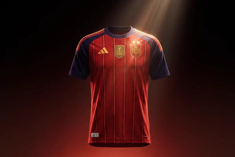 adidas推出限量西班牙隊冠軍二星球員版球衣見證西班牙迎來隊史第二顆冠軍星。官方提供