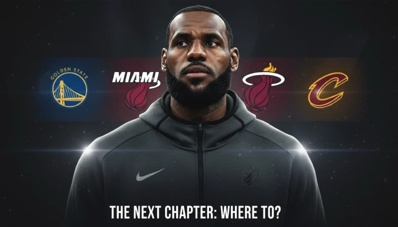 傳奇球星詹姆斯（LeBron James）日前宣布離開湖人後，他的下一站成為各界矚目焦點。合成照片