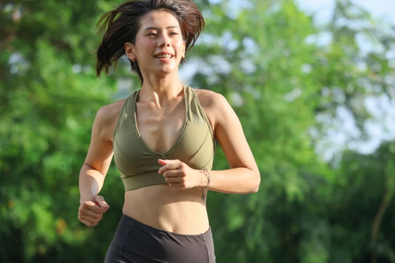 庭婕喜歡運動飆汗的快感。特約記者 郭運復攝