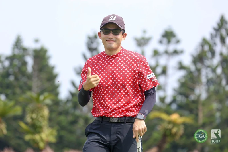 日本選手織田信亮第一回合以63桿-9暫居第一。Tpga/林聖凱攝