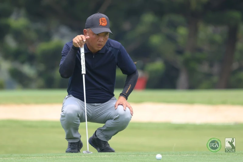 呂偉智以兩回合總桿134桿-10暫並列第二。Tpga/林聖凱攝