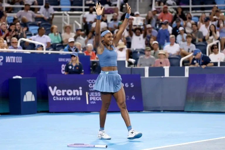 世界排名第4的美國網球好手高芙（Coco Gauff）打下今年首冠。法新社
