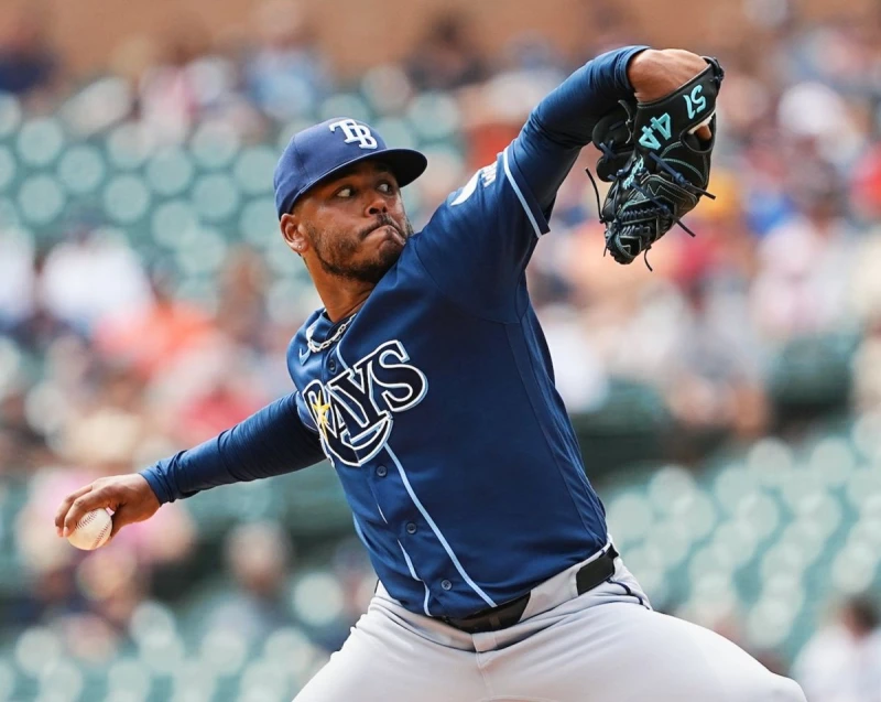 光芒派出Freddy Peralta,本季27場先發,6勝11敗,ERA 5.11。法新社