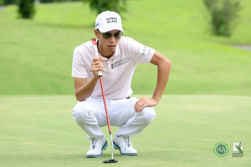 張緯綸以兩回合總桿133桿-11暫並列第五。Tpga/林聖凱攝