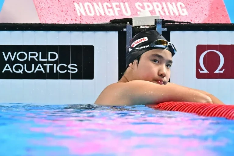 年僅13歲于子迪首度參加亞運。法新社