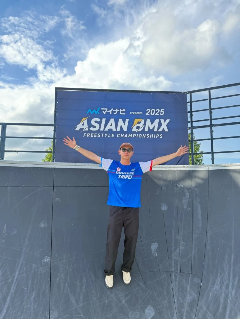 鄭喬鴻是BMX Freestyle首登亞運的參賽者。陳有賦提供