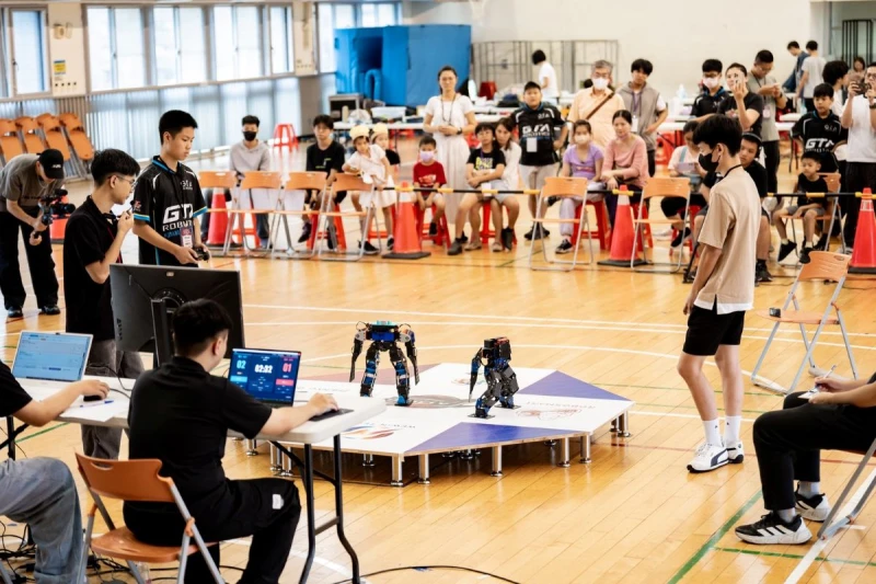 選手比賽。台灣AI運動協會提供