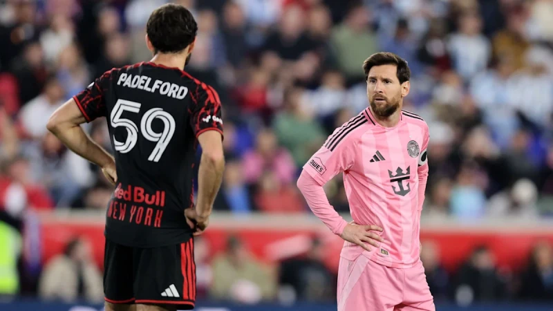梅西中止連勝的氣勢。法新社