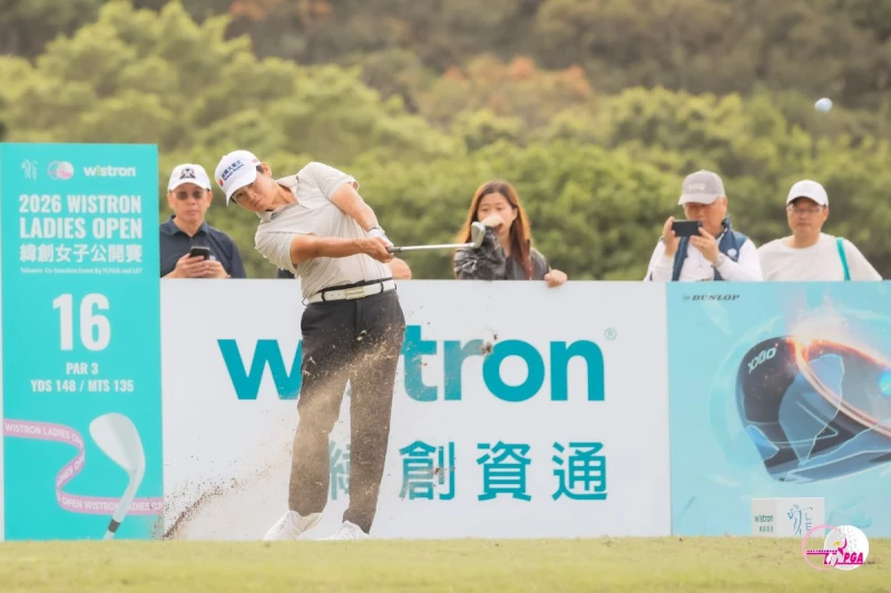 曾雅妮第一回合打出低於標準桿4桿的68桿暫並列第九。Tlpga/葉勇宏攝