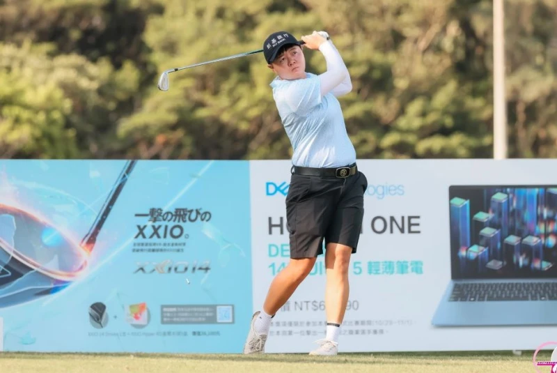 石澄璇以兩回合總桿132桿-12的佳績,躍居單獨領先。Tlpga/葉勇宏攝