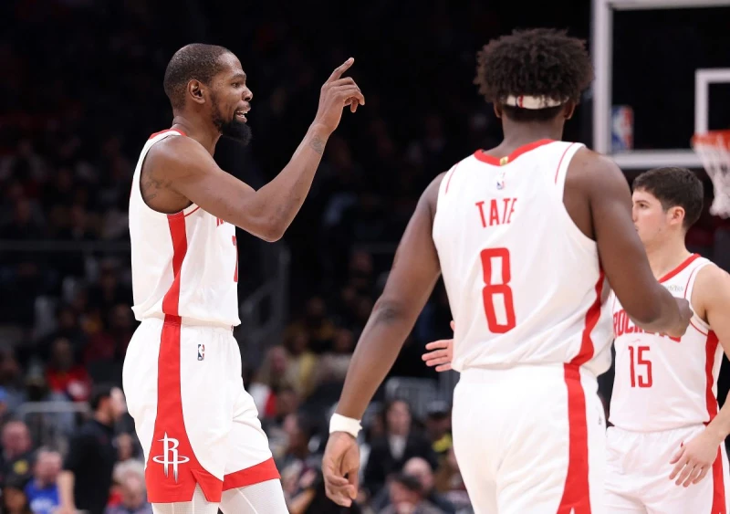 杜蘭特(Kevin Durant)當然是箭不動的王牌。法新社